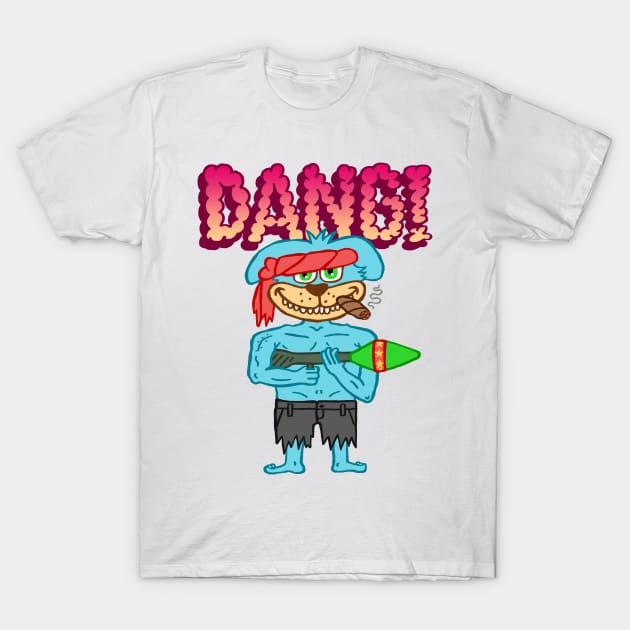 DANG! ROCKET LAUNCHER T-Shirt by andewhallart